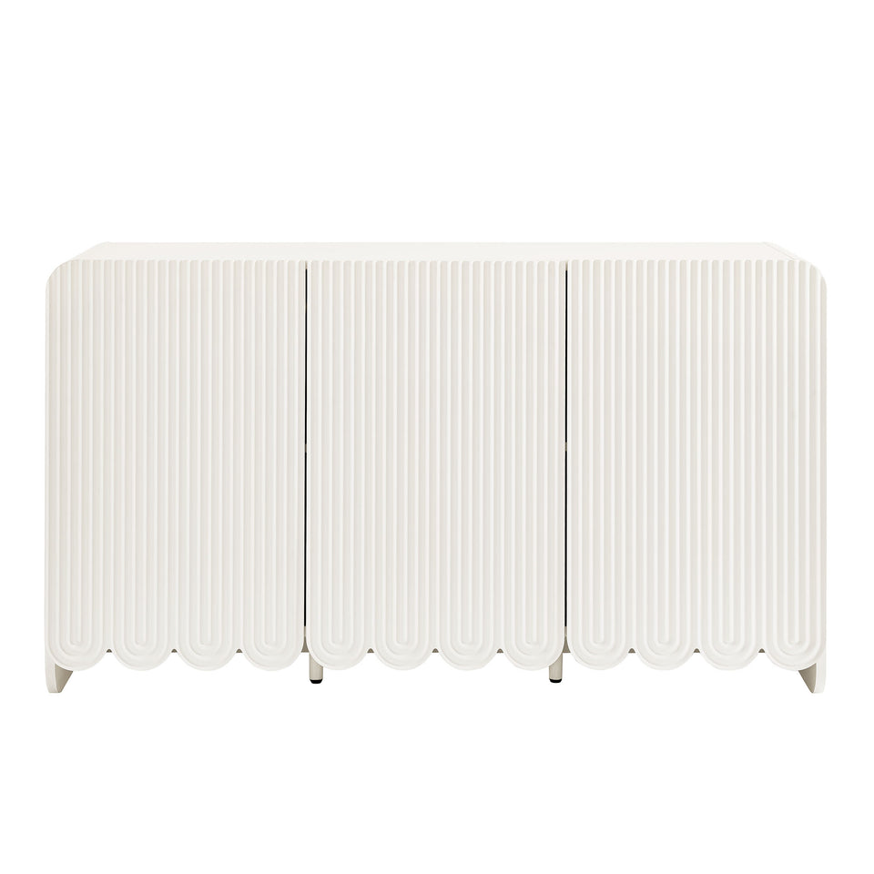 Dahlia Fluted and Scalloped Sideboard Storage Cabinet by Modway