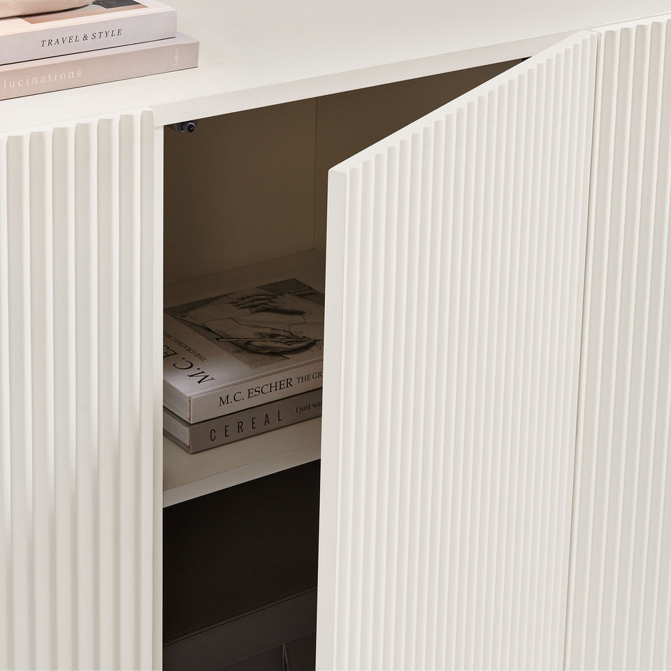 Dahlia Fluted and Scalloped Sideboard Storage Cabinet by Modway