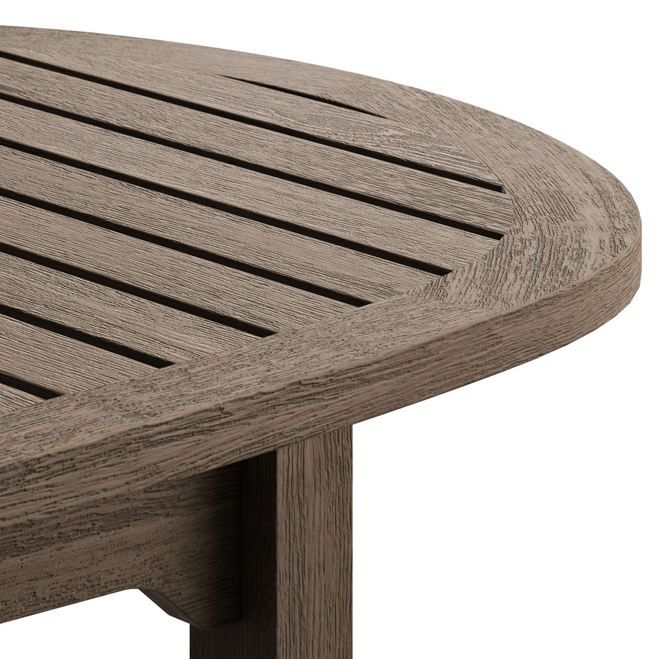 Saratoga Oval Outdoor Patio Teak Wood Coffee Table by Modway