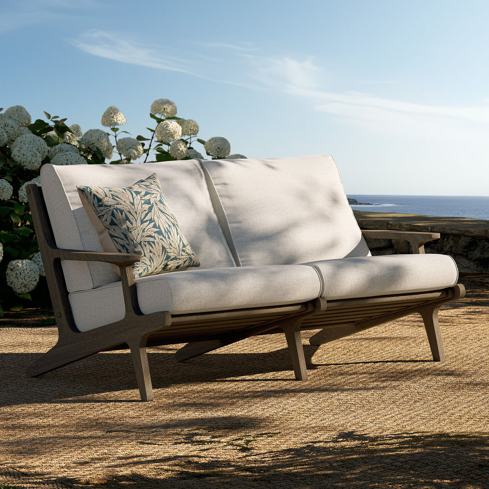 Saratoga Outdoor Patio Teak Wood Loveseat by Modway