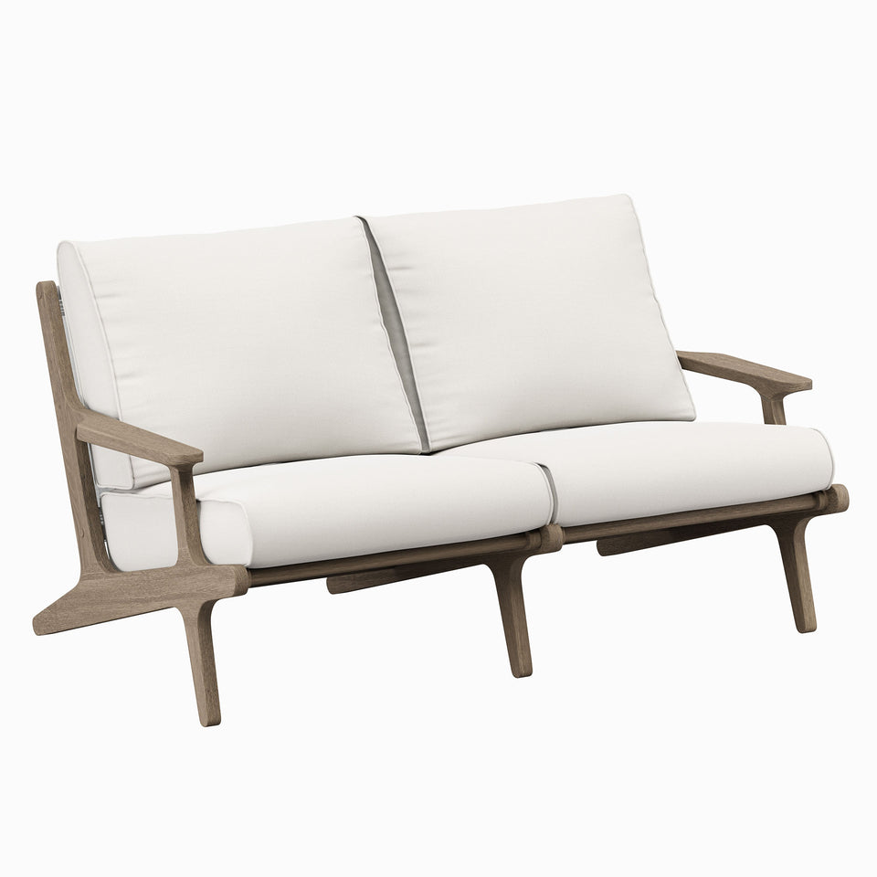 Saratoga Outdoor Patio Teak Wood Loveseat by Modway