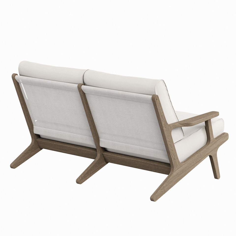 Saratoga Outdoor Patio Teak Wood Loveseat by Modway