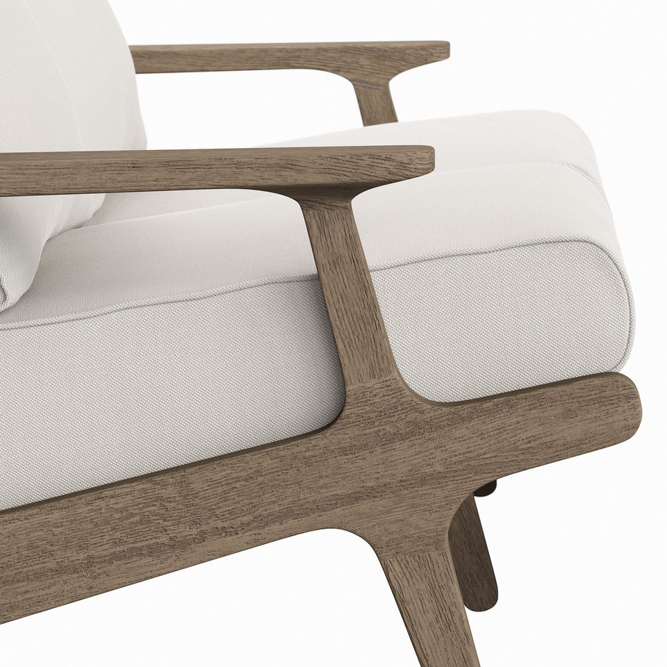 Saratoga Outdoor Patio Teak Wood Loveseat by Modway
