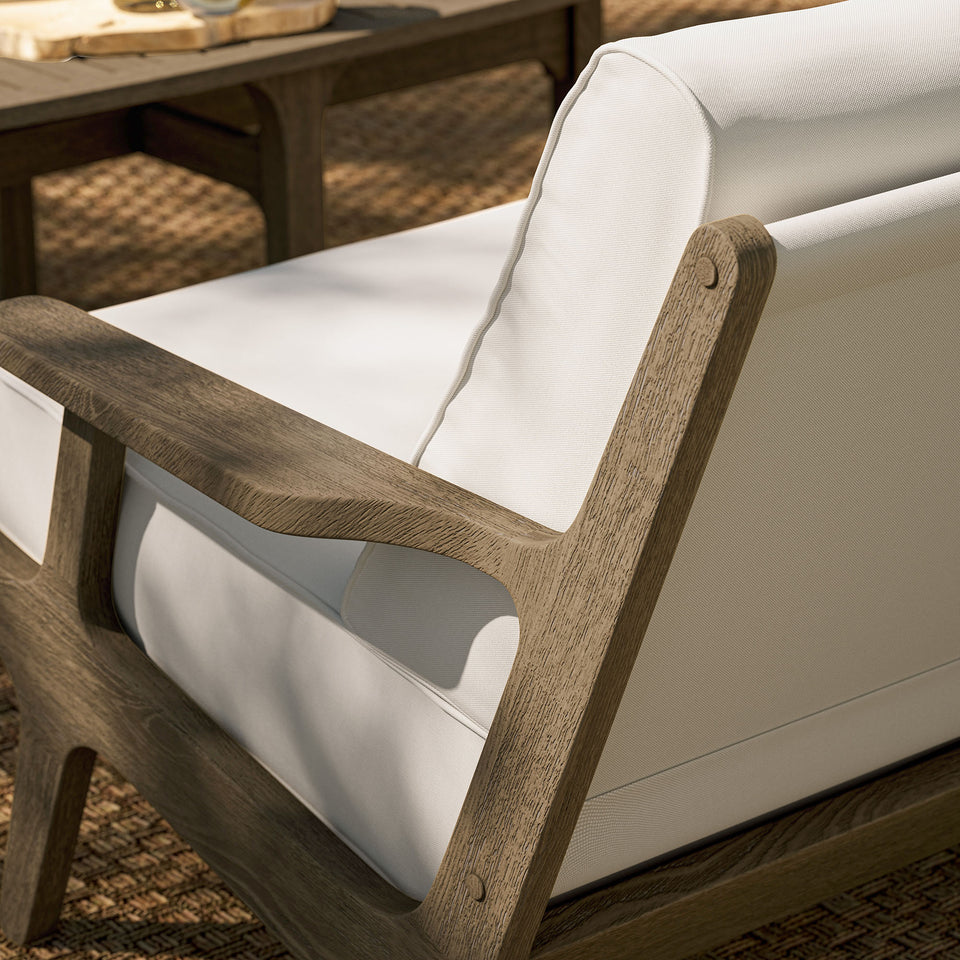 Saratoga Outdoor Patio Teak Wood Loveseat by Modway