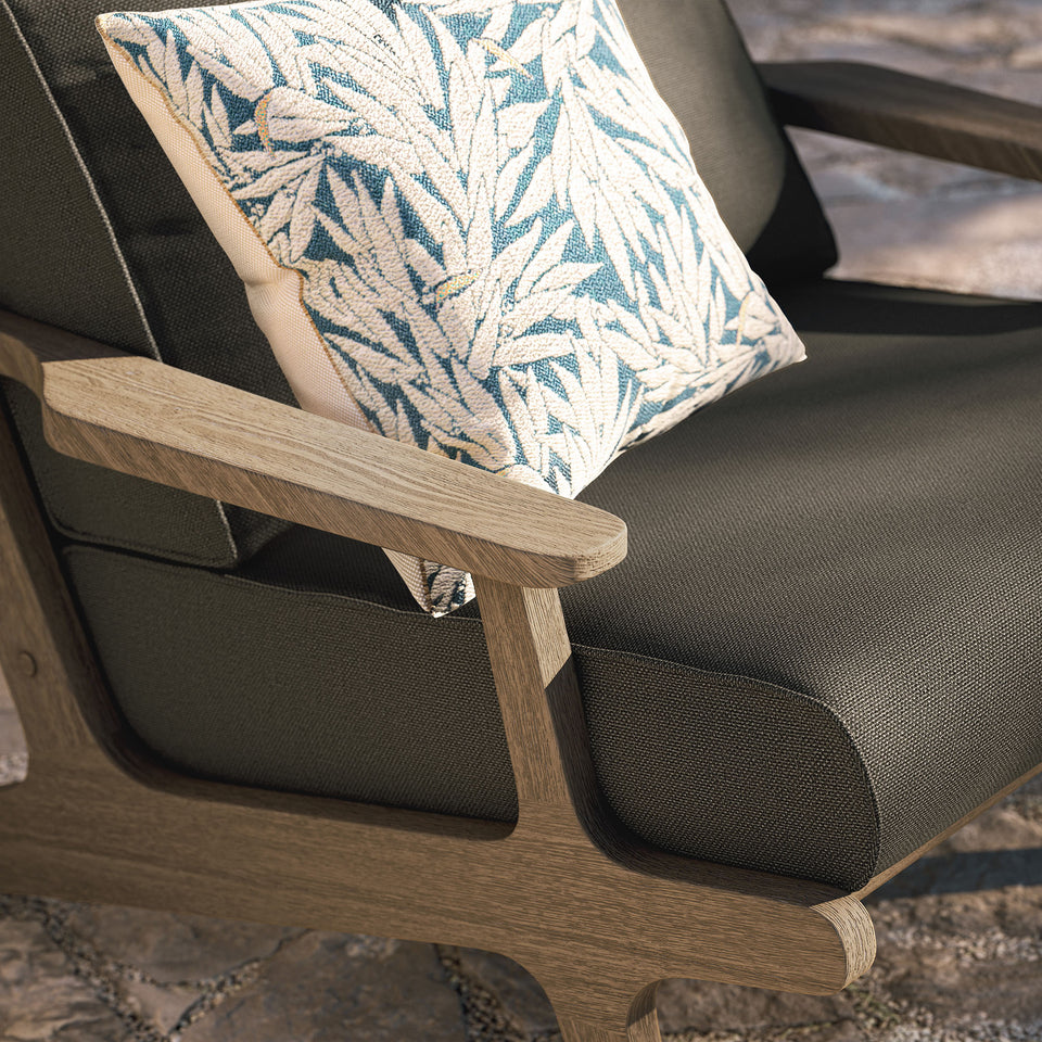 Saratoga Outdoor Patio Teak Wood Armchair by Modway