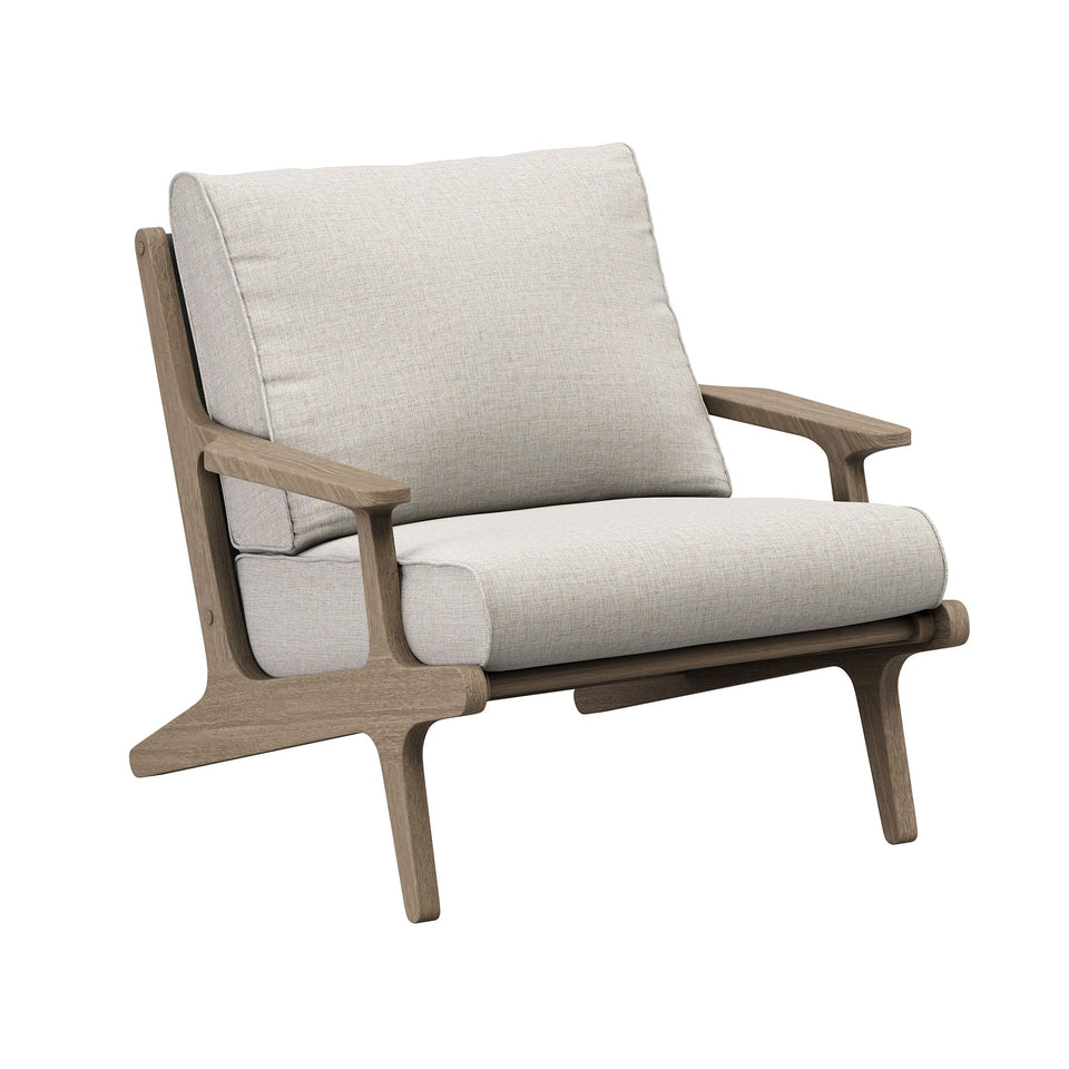 Saratoga 3-Piece Outdoor Patio Teak Wood Furniture Set with Lounge Chairs and Side Table by Modway