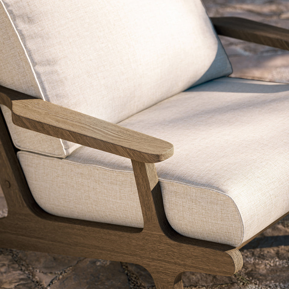 Saratoga Outdoor Patio Teak Wood Armchair by Modway