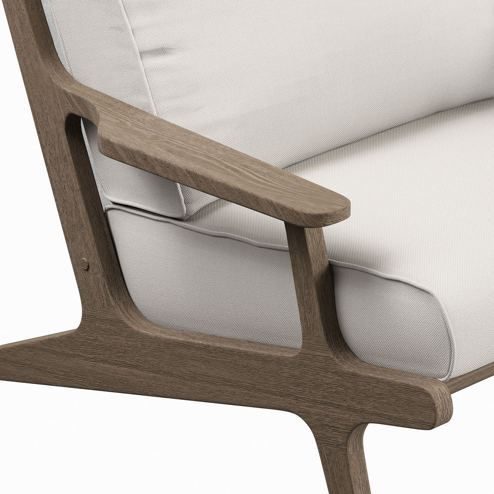 Saratoga Outdoor Patio Teak Wood Armchair by Modway