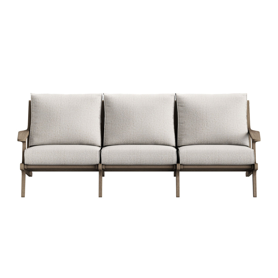 Saratoga Outdoor Patio Teak Sofa by Modway