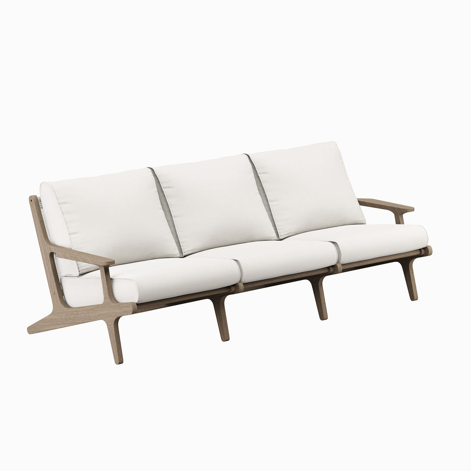 Saratoga Outdoor Patio Teak Sofa by Modway