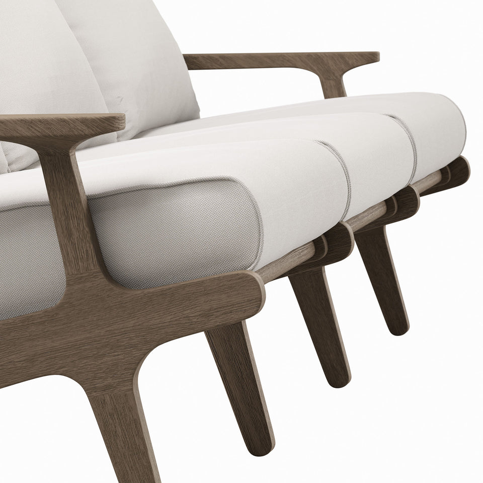 Saratoga Outdoor Patio Teak Sofa by Modway