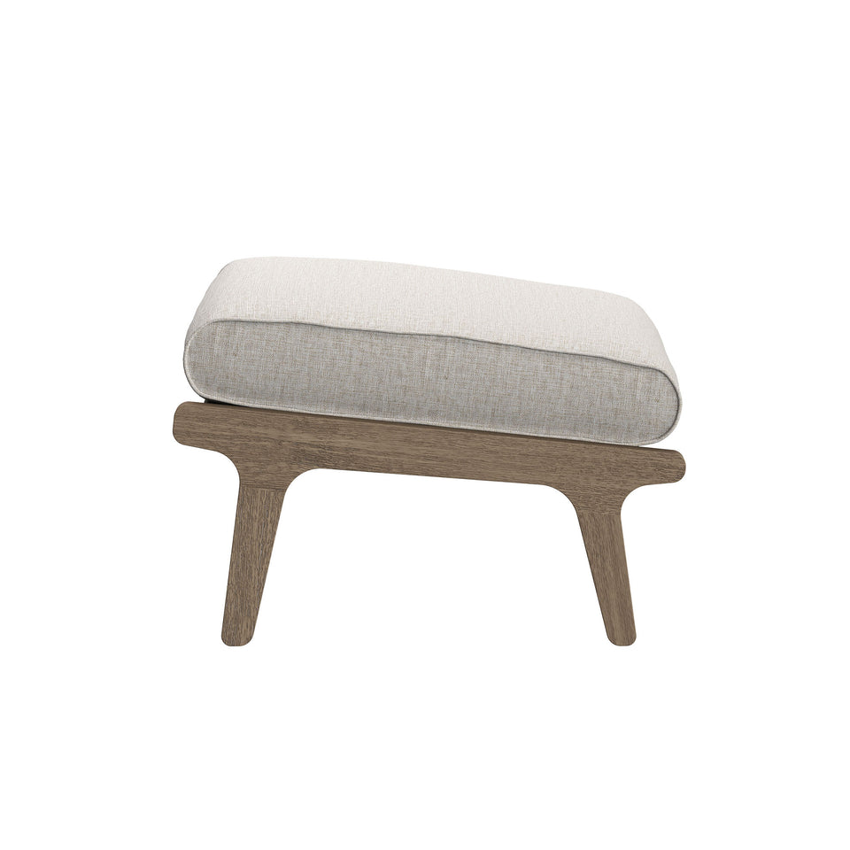 Saratoga Outdoor Patio Teak Wood Chair and Ottoman Set by Modway