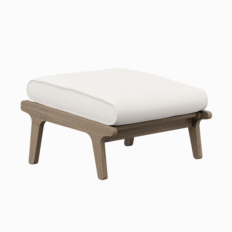 Saratoga Outdoor Patio Teak Ottoman by Modway