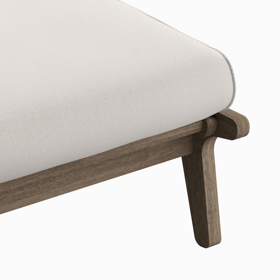 Saratoga Outdoor Patio Teak Ottoman by Modway