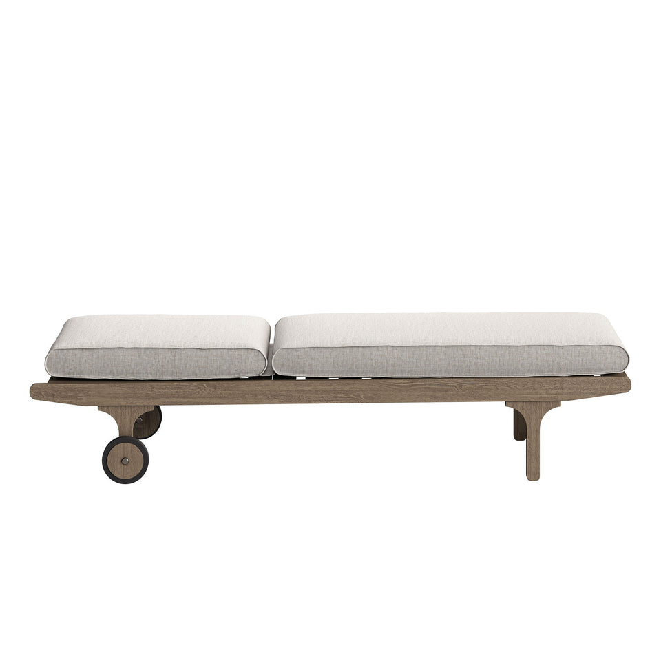 Saratoga Outdoor Patio Teak Chaise Lounge Chair by Modway
