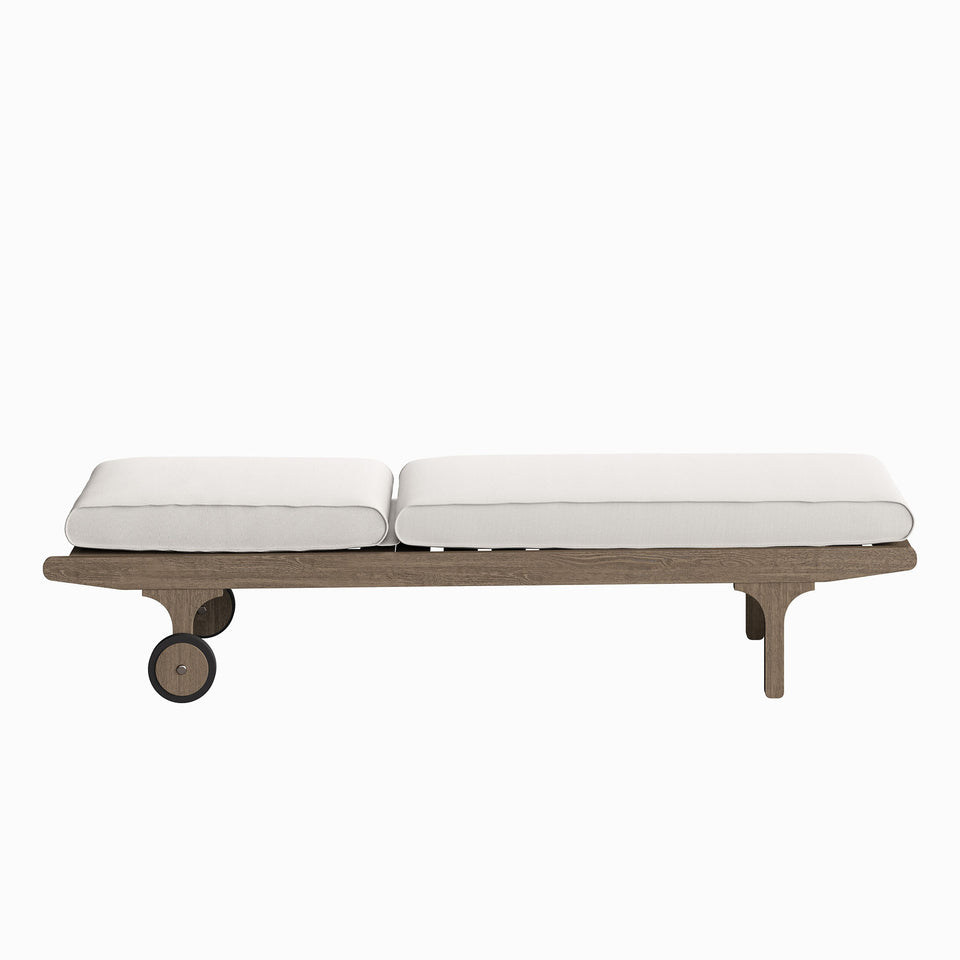 Saratoga Outdoor Patio Teak Chaise Lounge Chair by Modway