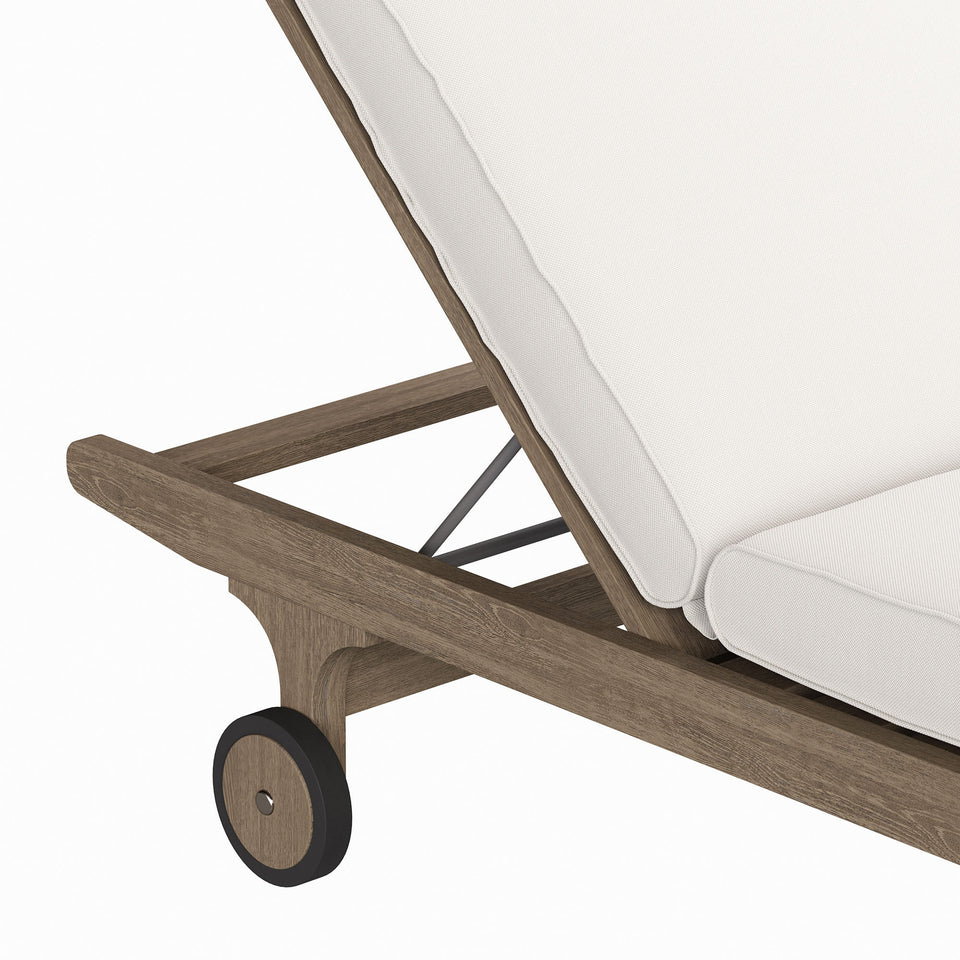 Saratoga Outdoor Patio Teak Chaise Lounge Chair by Modway