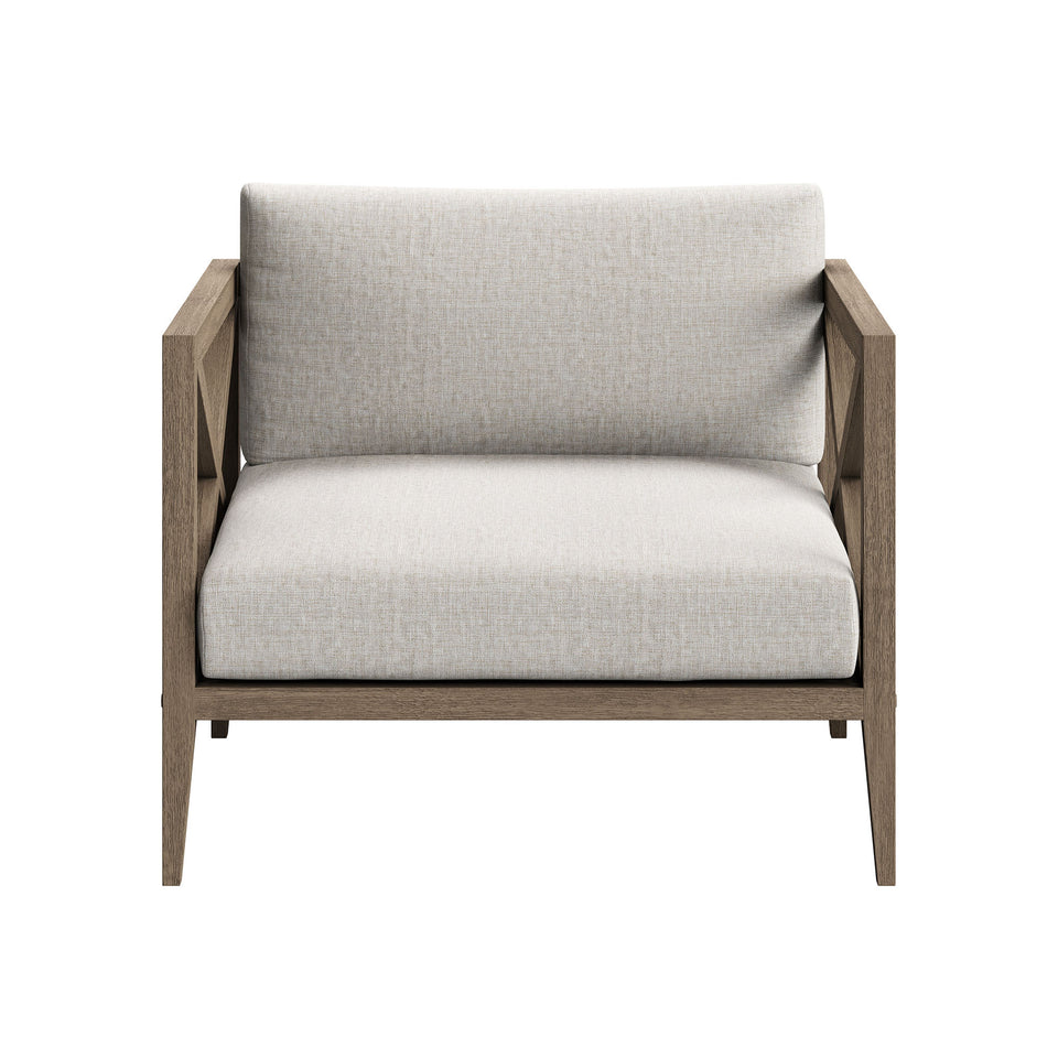 Northlake 3-Piece Outdoor Patio Teak Wood Furniture Set with Armchair and Side Table by Modway