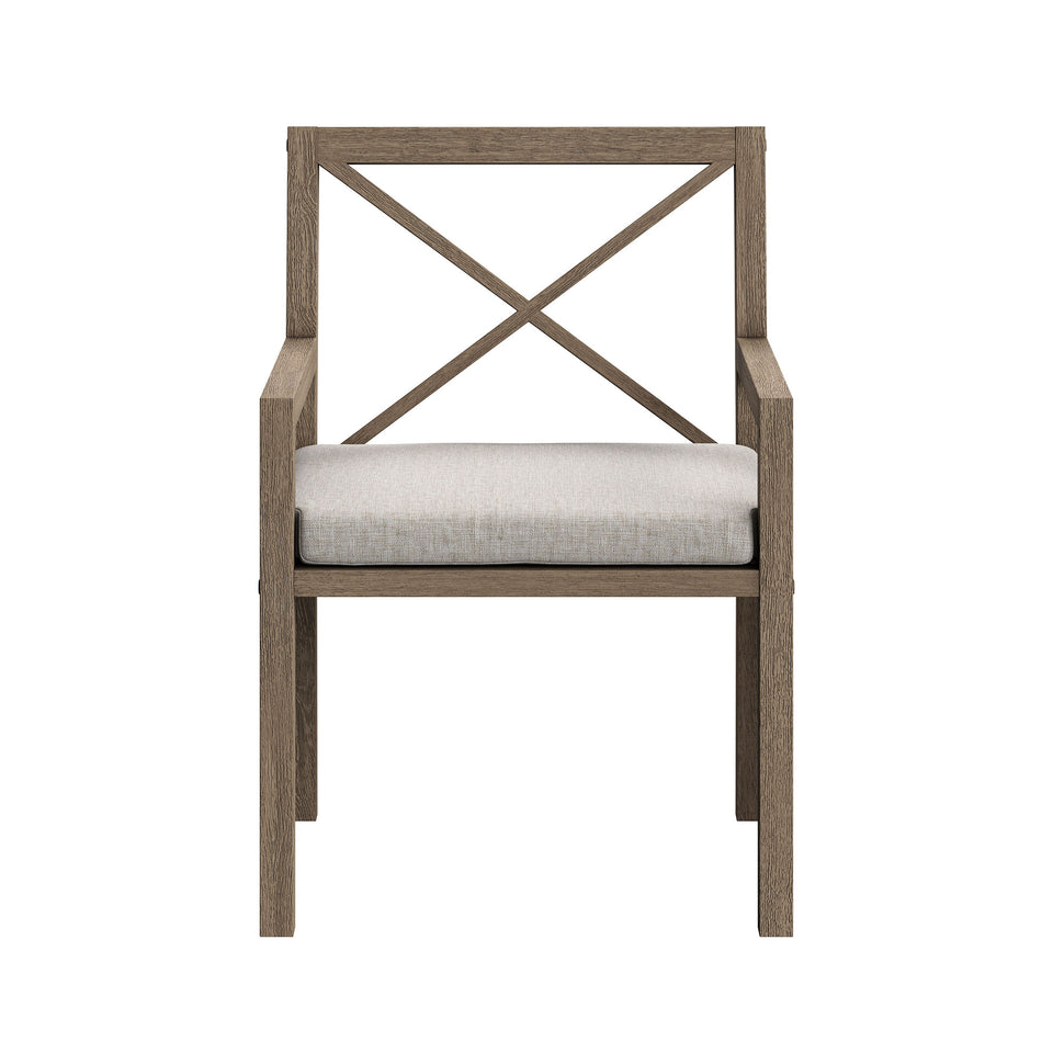 Northlake Outdoor Patio Teak Dining Armchair by Modway