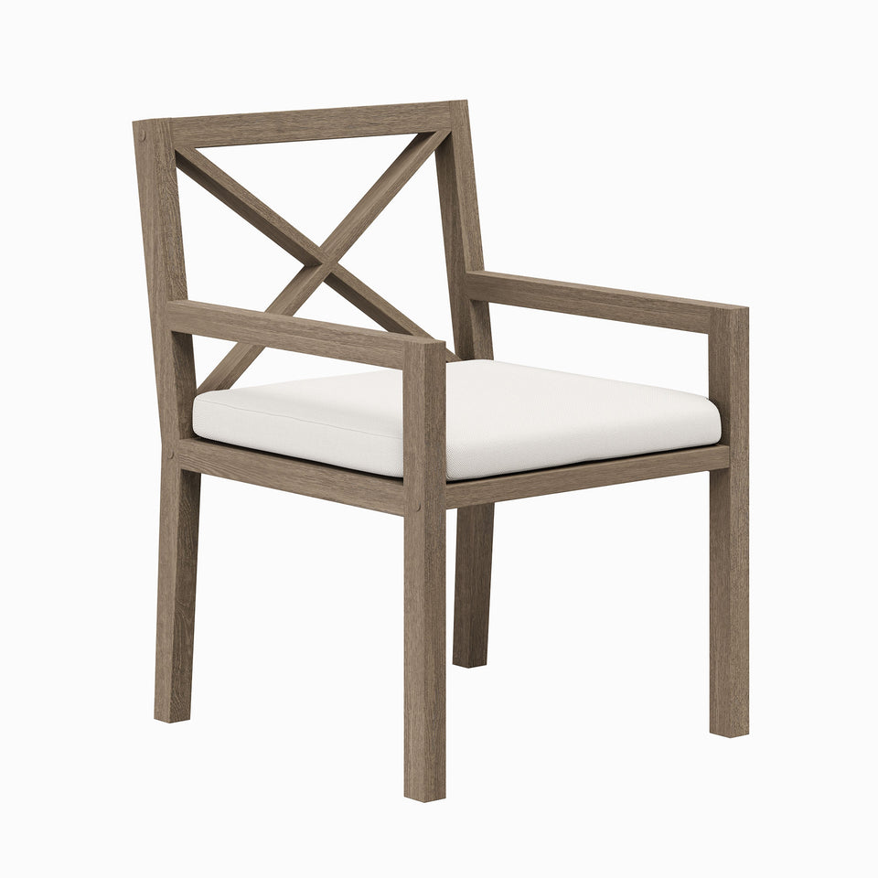 Northlake Outdoor Patio Teak Dining Armchair by Modway