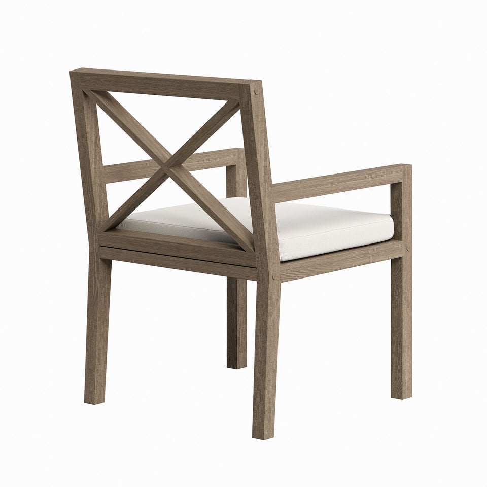 Northlake Outdoor Patio Teak Dining Armchair by Modway