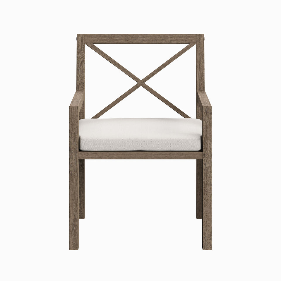 Northlake Outdoor Patio Teak Dining Armchair by Modway
