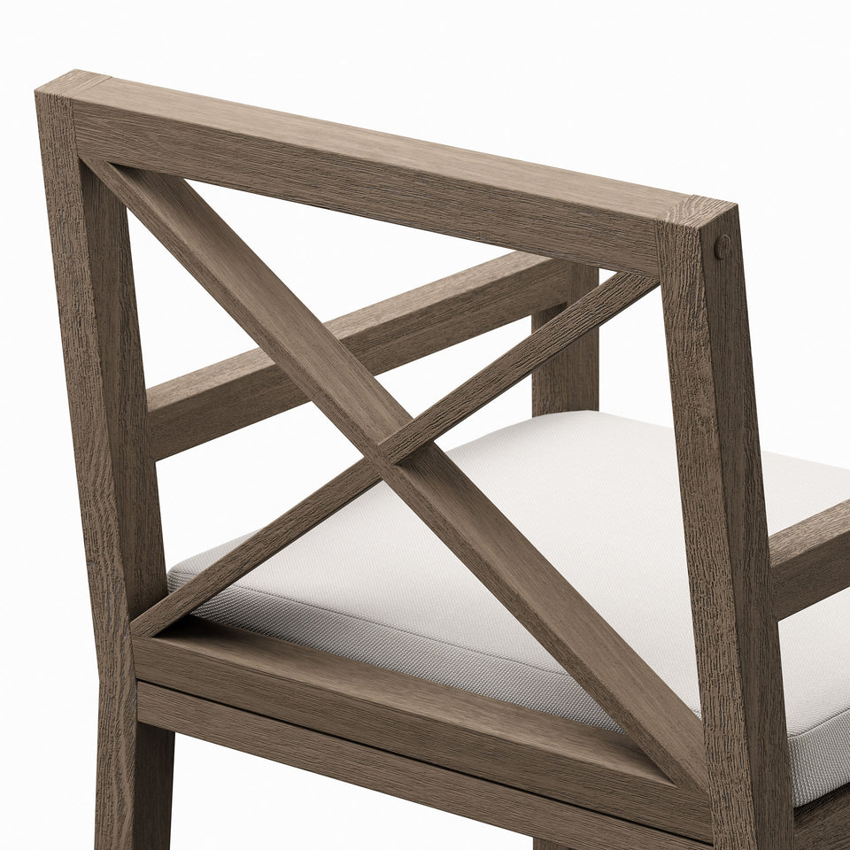 Northlake Outdoor Patio Teak Dining Armchair by Modway