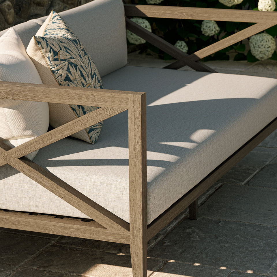 Northlake Outdoor Patio Teak Loveseat by Modway