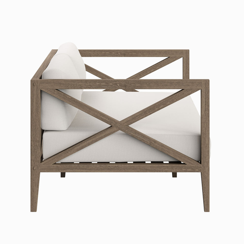 Northlake Outdoor Patio Teak Loveseat by Modway