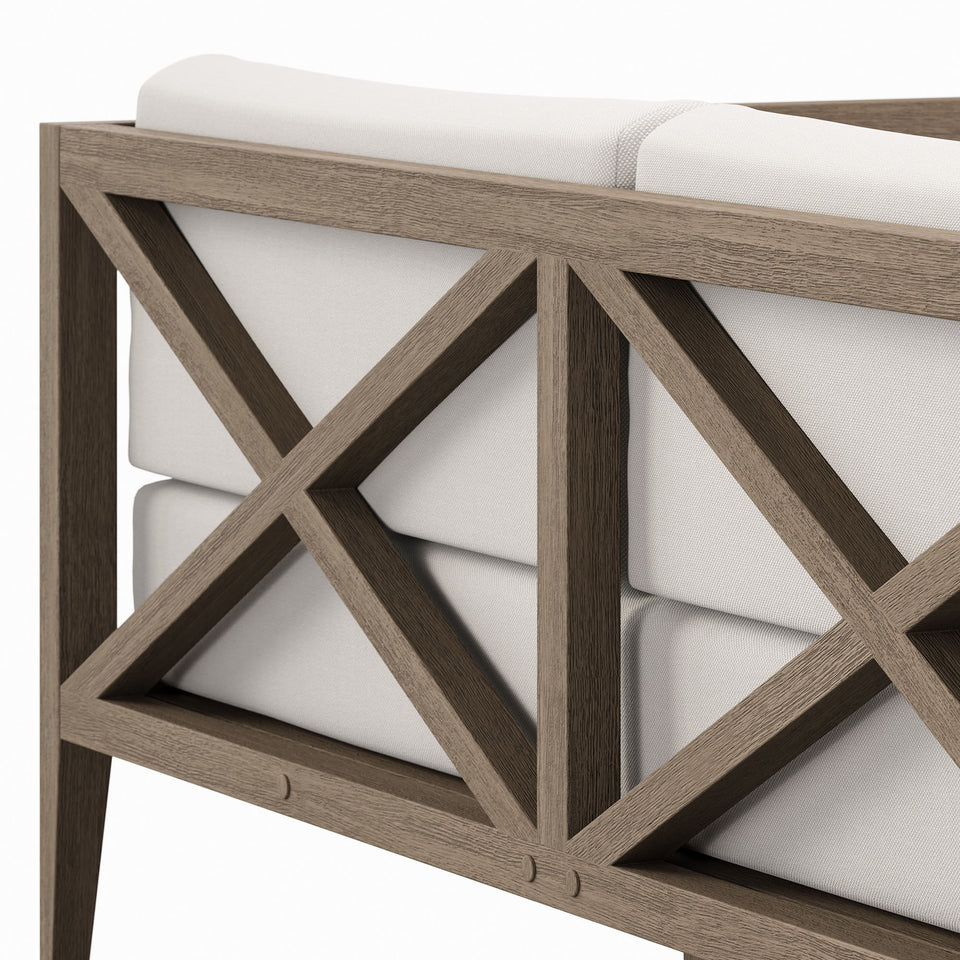 Northlake Outdoor Patio Teak Loveseat by Modway