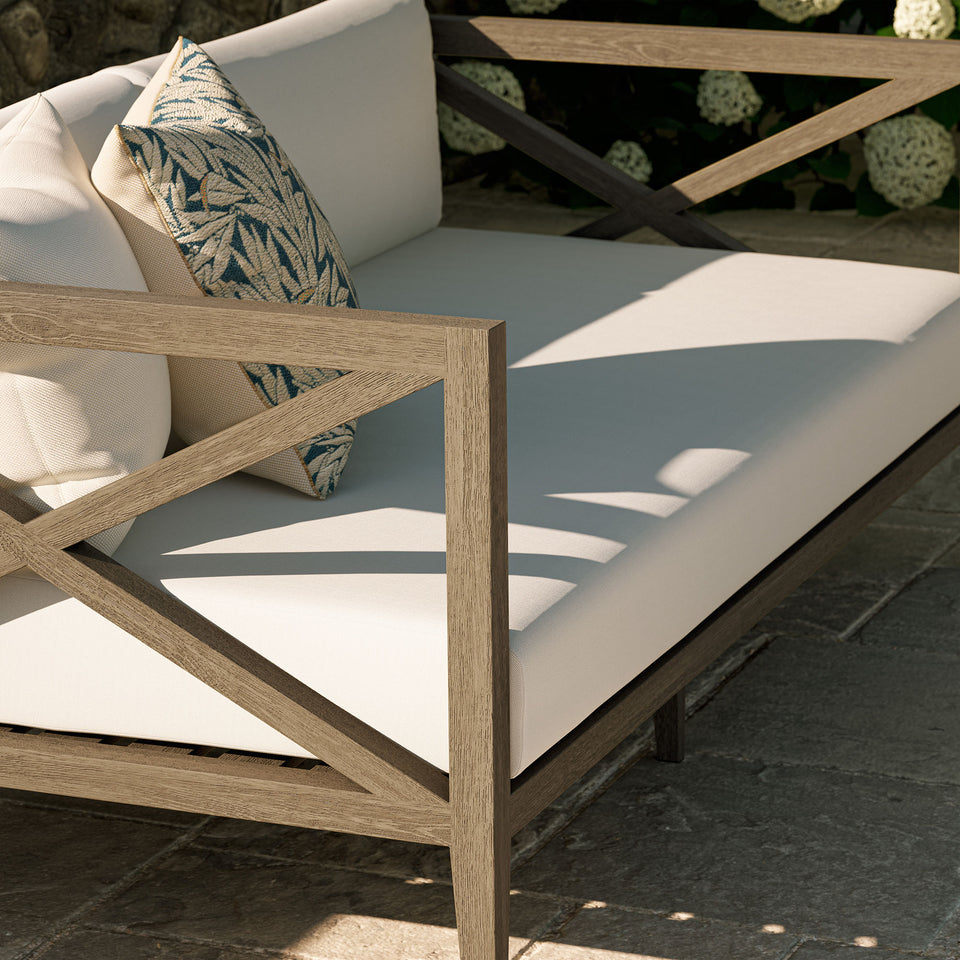 Northlake Outdoor Patio Teak Loveseat by Modway