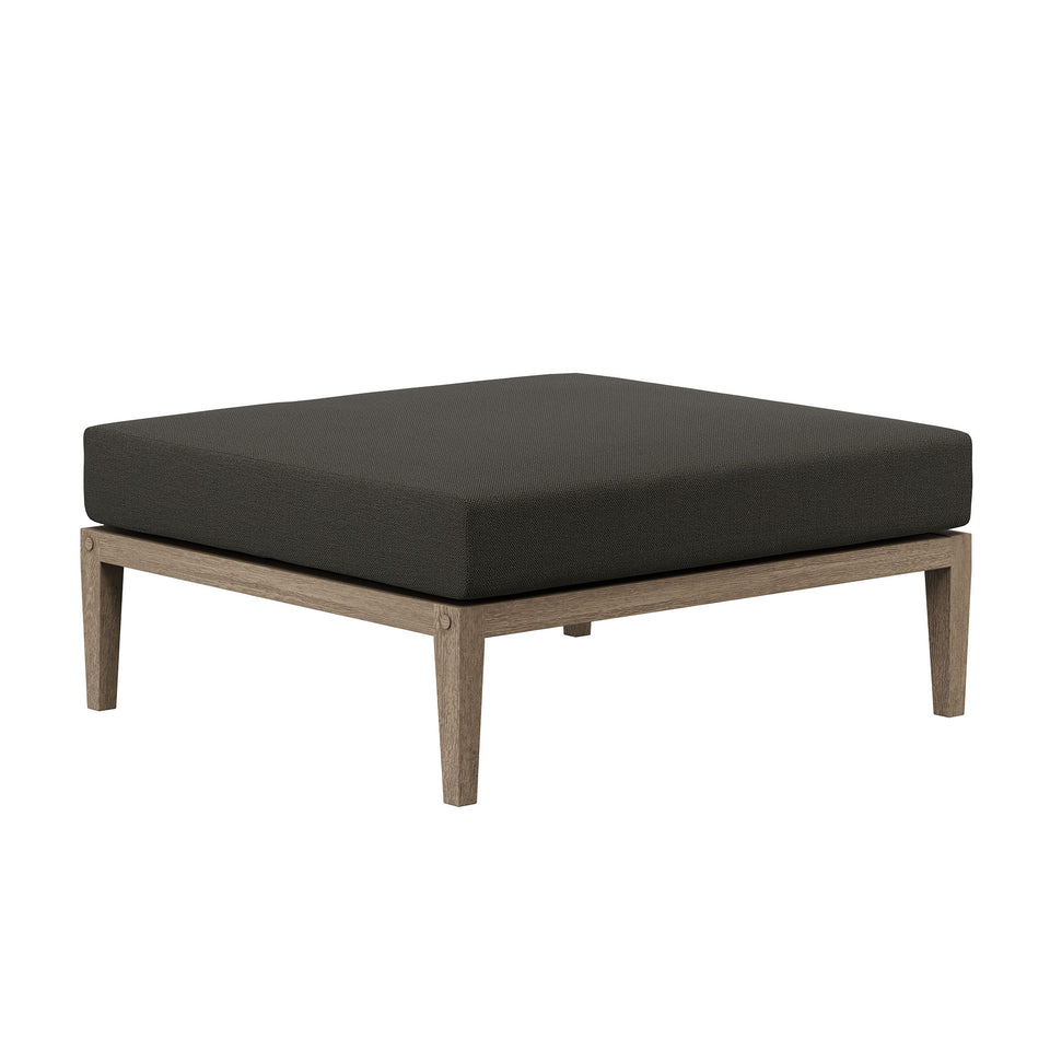Northlake Outdoor Patio Teak Wood Loveseat and Ottoman Set by Modway