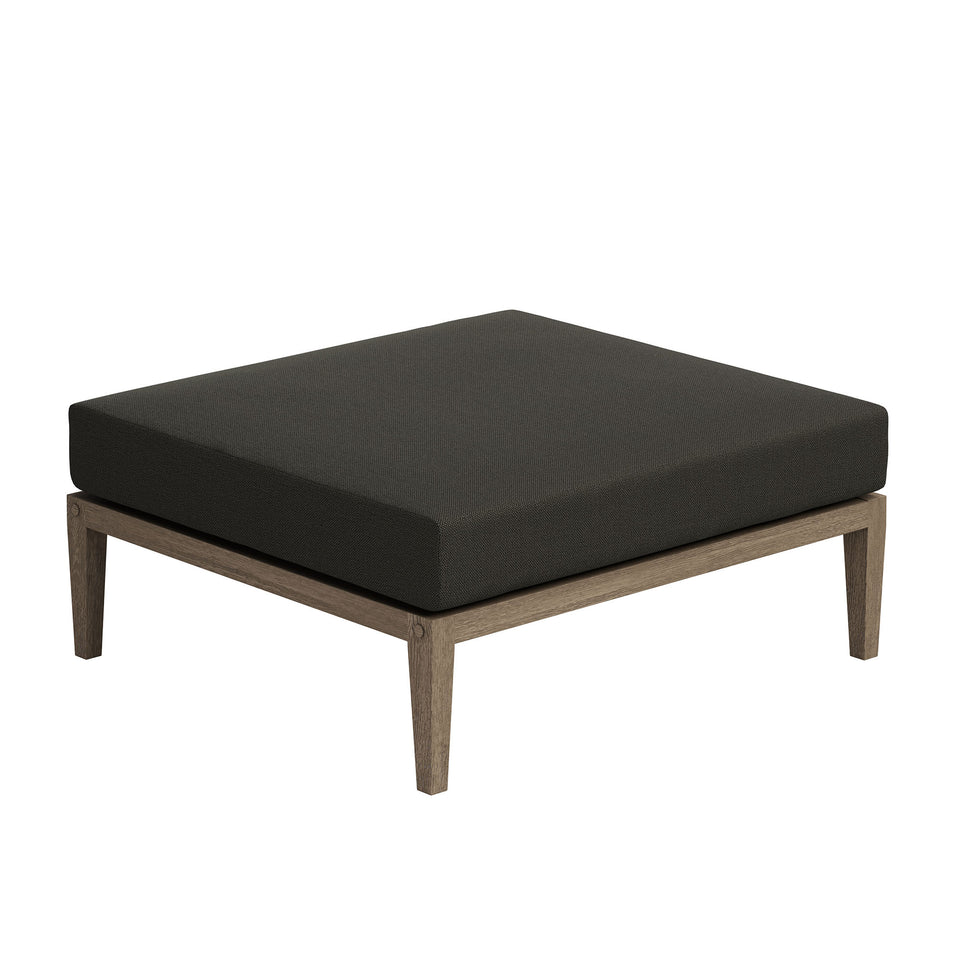 Northlake Outdoor Patio Teak Wood Loveseat and Ottoman Set by Modway