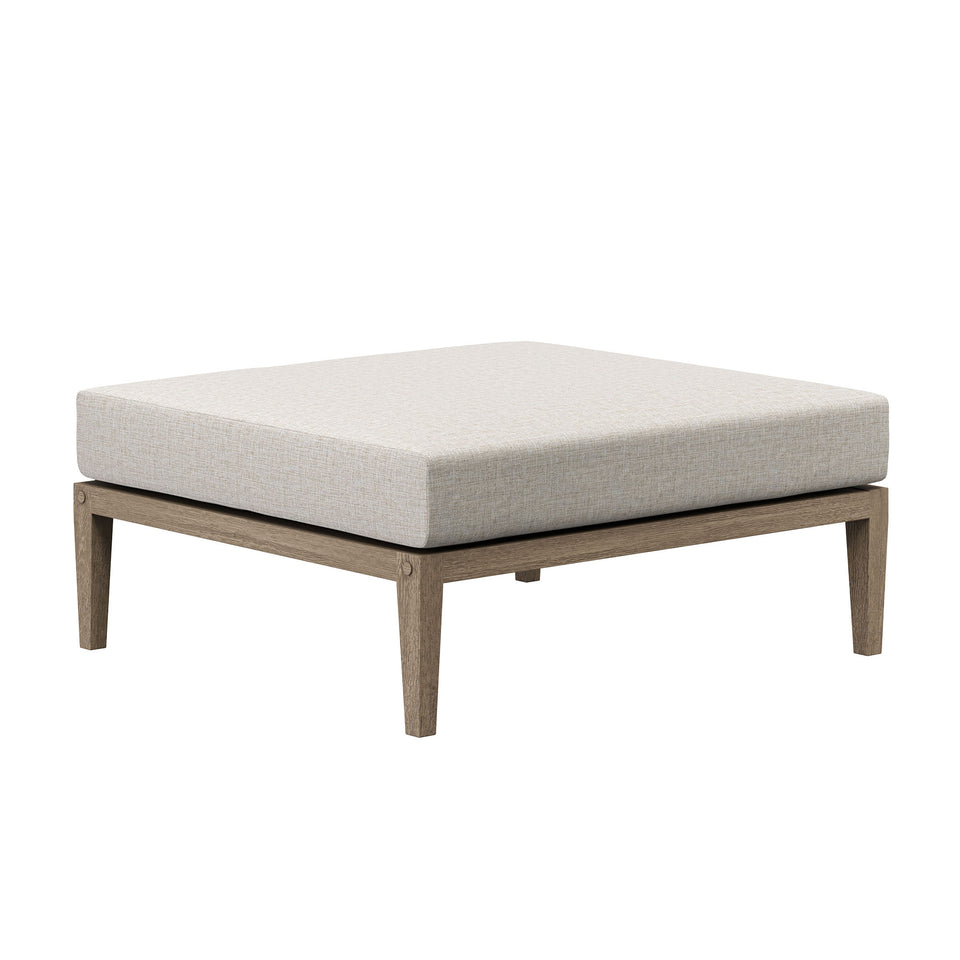 Northlake Outdoor Patio Teak Wood Loveseat and Ottoman Set by Modway