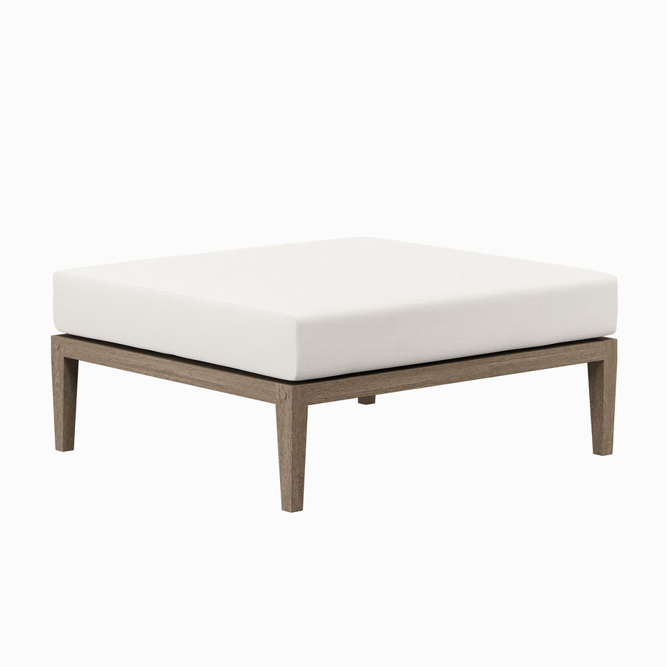 Northlake Outdoor Patio Teak Ottoman by Modway