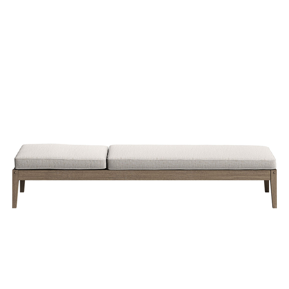 Northlake Outdoor Patio Teak Chaise Lounge by Modway