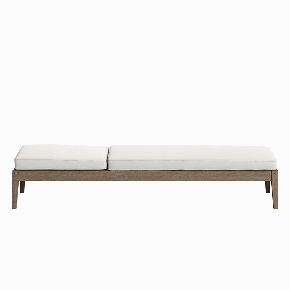 Northlake Outdoor Patio Teak Chaise Lounge by Modway