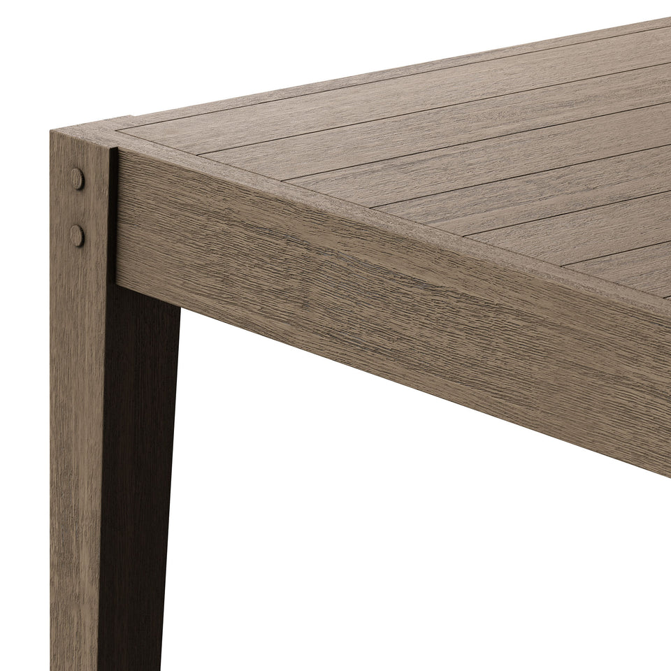 Northlake 83" Rectangular Outdoor Patio Teak Dining Table by Modway