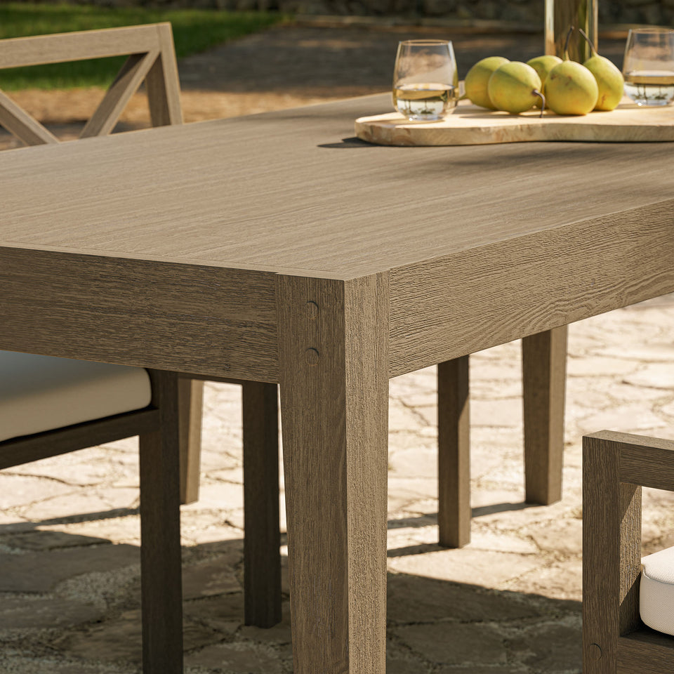 Northlake 83" Rectangular Outdoor Patio Teak Dining Table by Modway