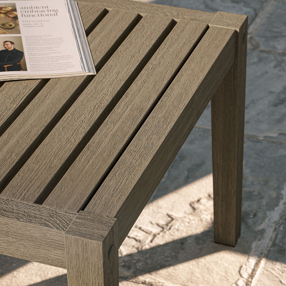 Northlake Square Outdoor Patio Teak Side Table by Modway