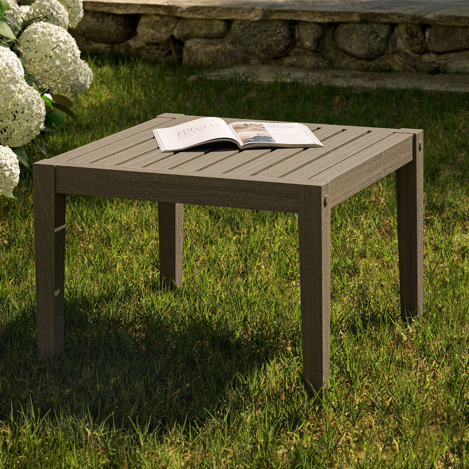Northlake Square Outdoor Patio Teak Side Table by Modway