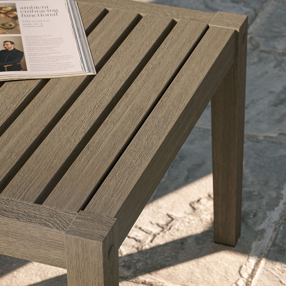 Northlake Square Outdoor Patio Teak Side Table by Modway