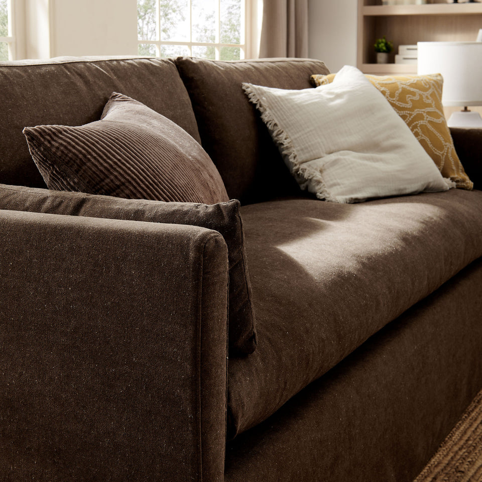 Wellfleet 85" Slipcovered Fabric Sofa by Modway
