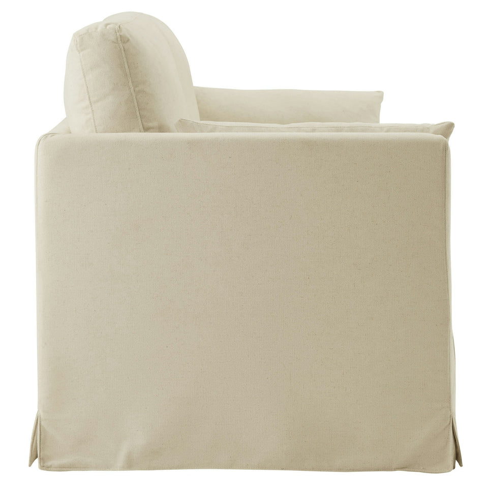 Wellfleet 85" Slipcovered Fabric Sofa by Modway
