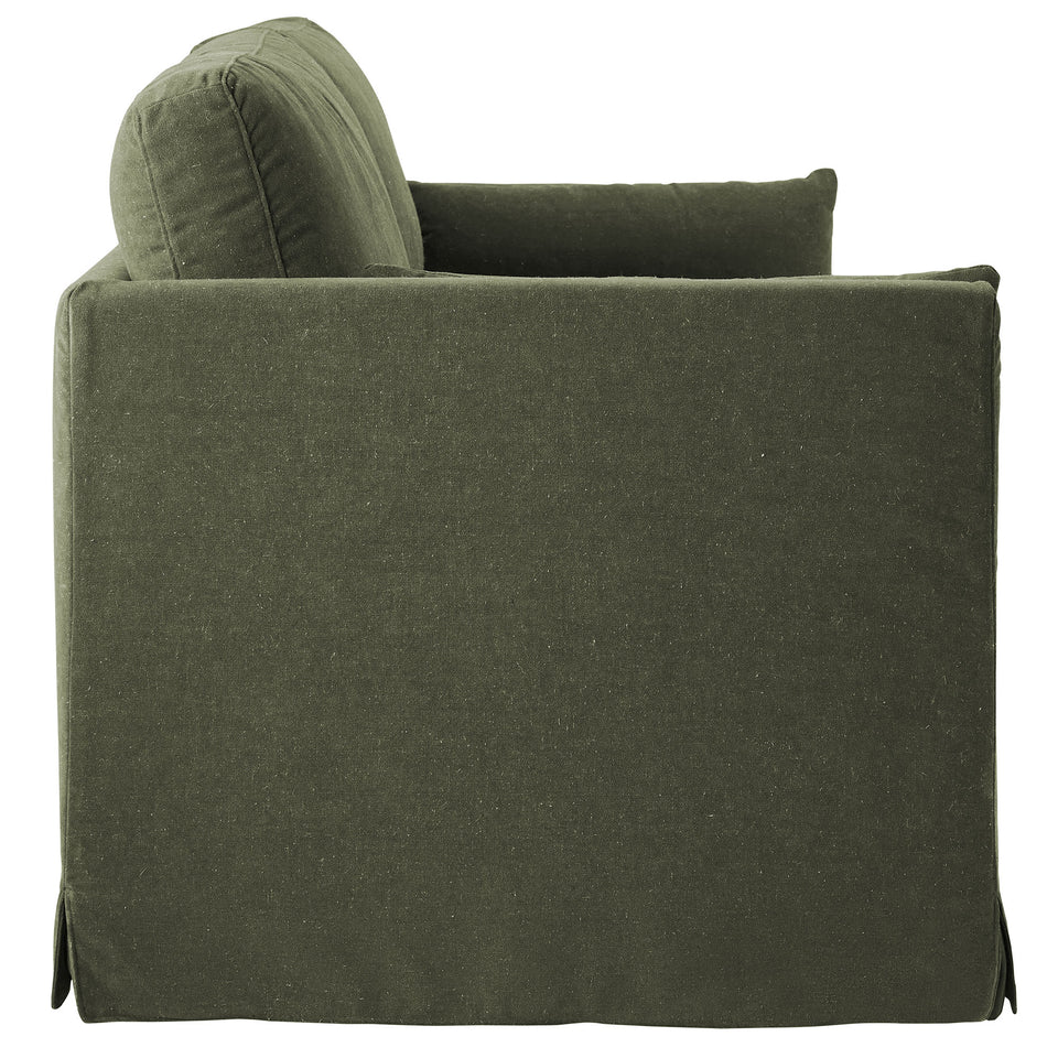 Wellfleet 85" Slipcovered Fabric Sofa by Modway