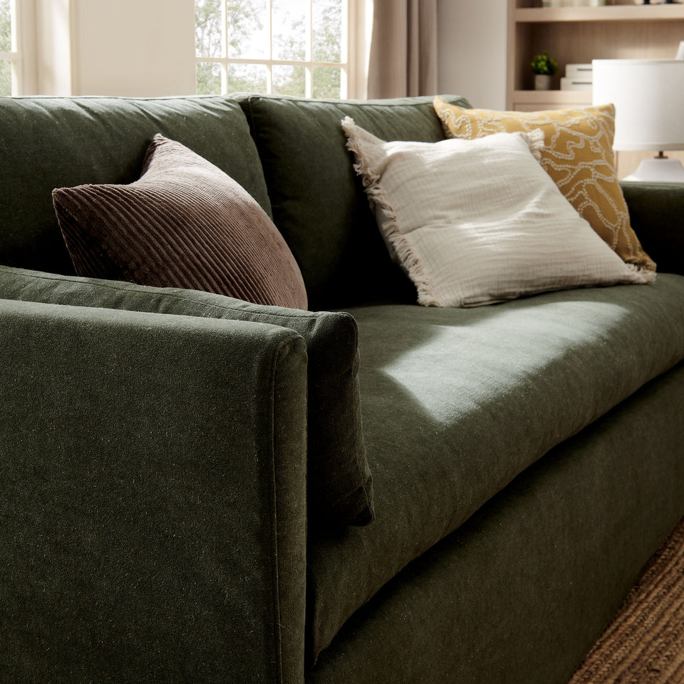 Wellfleet 85" Slipcovered Fabric Sofa by Modway