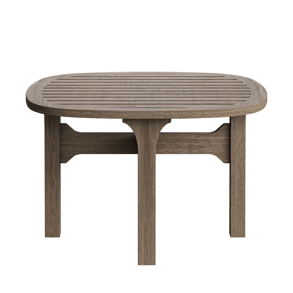 Saratoga Square Outdoor Patio Teak Wood Side Table by Modway