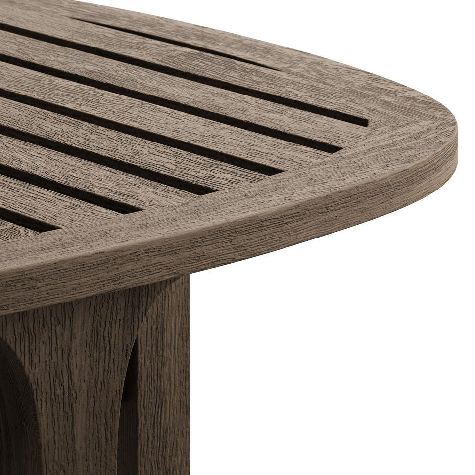 Saratoga Square Outdoor Patio Teak Wood Side Table by Modway