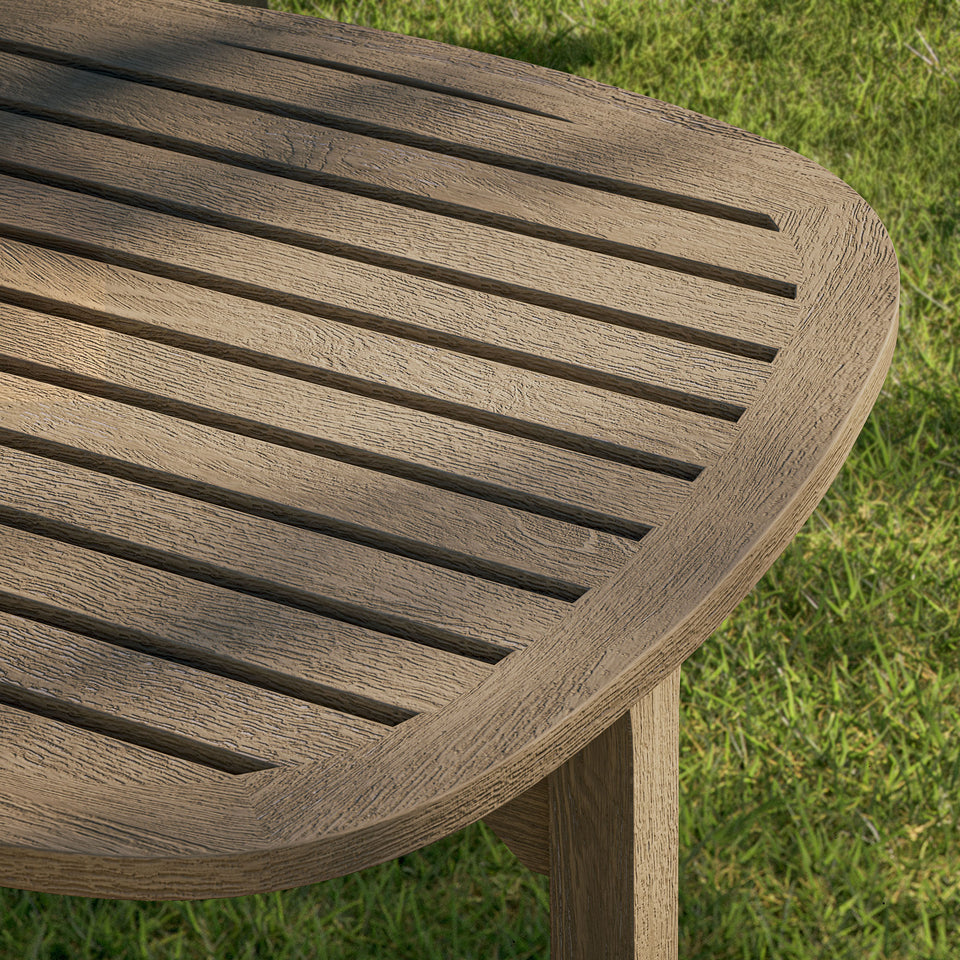 Saratoga Square Outdoor Patio Teak Wood Side Table by Modway