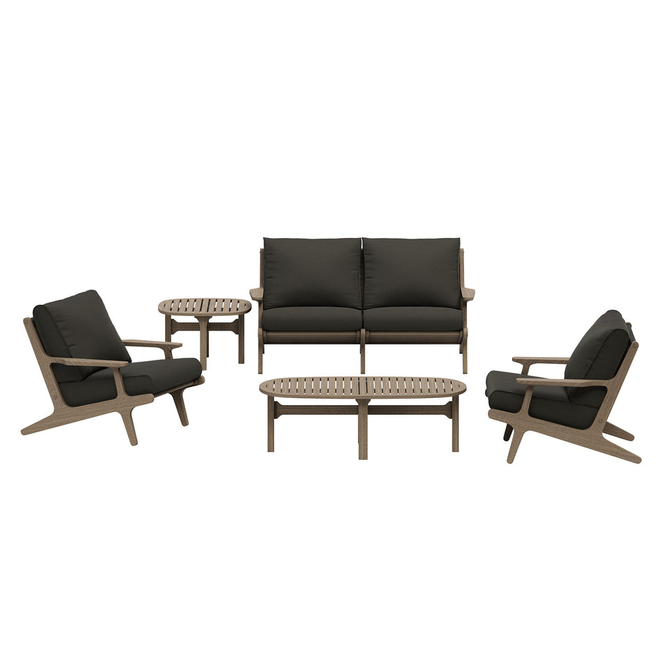 Saratoga 5-Piece Outdoor Patio Teak Wood Furniture Set by Modway